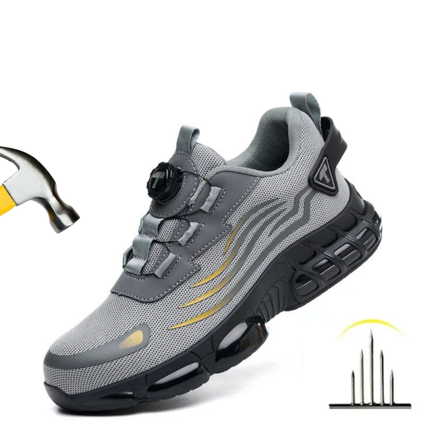 Tenis de segurança MaxForte anti-impacto antiderrapante resistente a desgaste e a furos