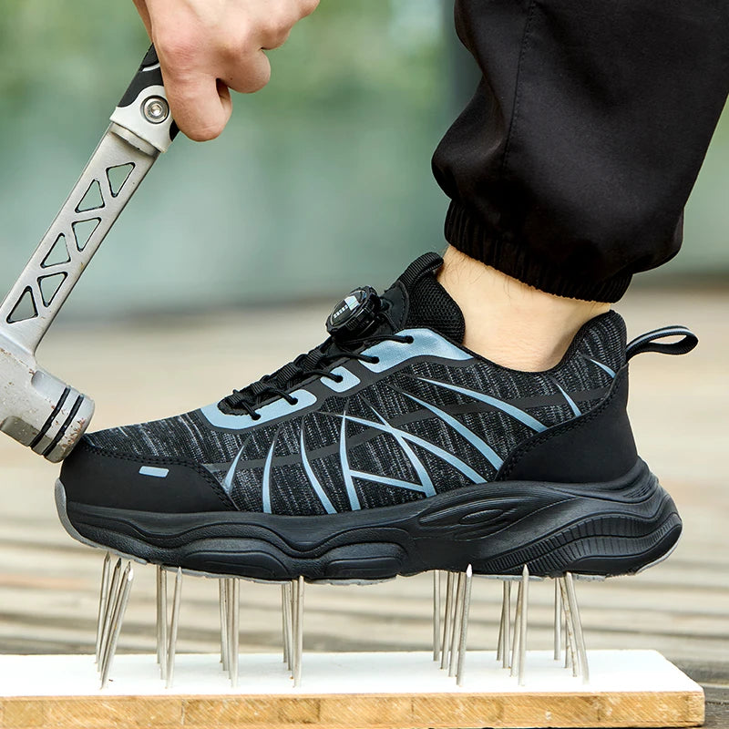 Tenis de segurança SafeTrack anti-impacto antiderrapante impermeável resistente a desgaste e a furos