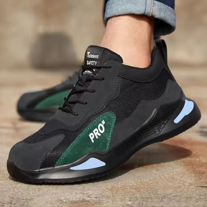 Tenis de segurança Robust-Pro anti-impacto antiderrapante resistente a desgaste e a furos