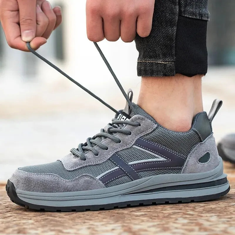 Tenis de segurança PowerSafe anti-impacto antiderrapante resistente a desgaste e a furos
