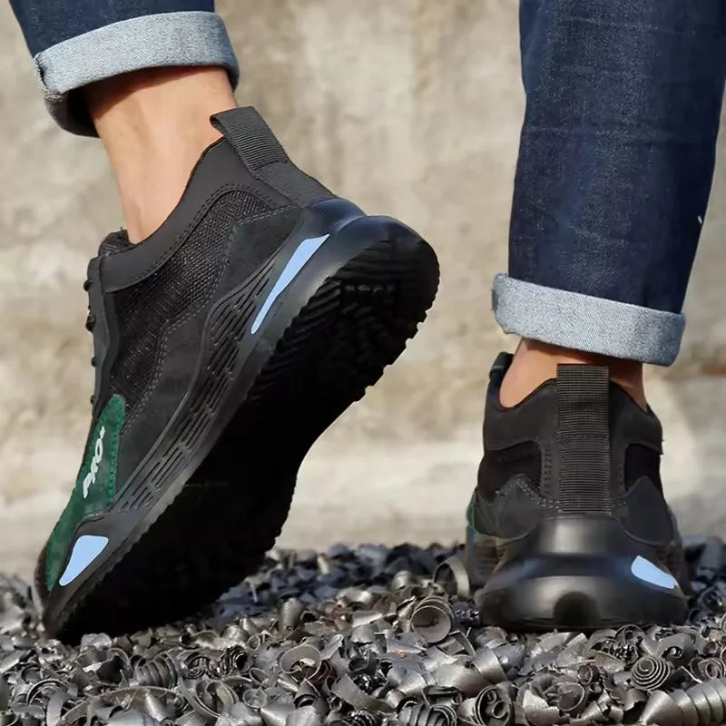 Tenis de segurança Robust-Pro anti-impacto antiderrapante resistente a desgaste e a furos