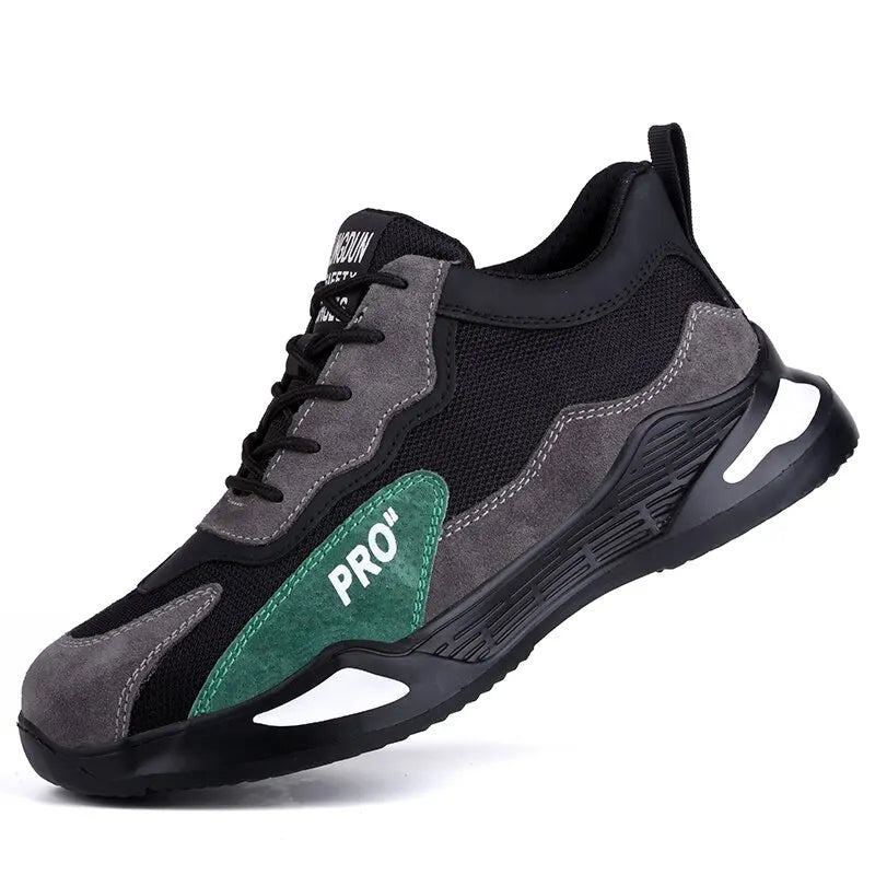 Tenis de segurança Robust-Pro anti-impacto antiderrapante resistente a desgaste e a furos