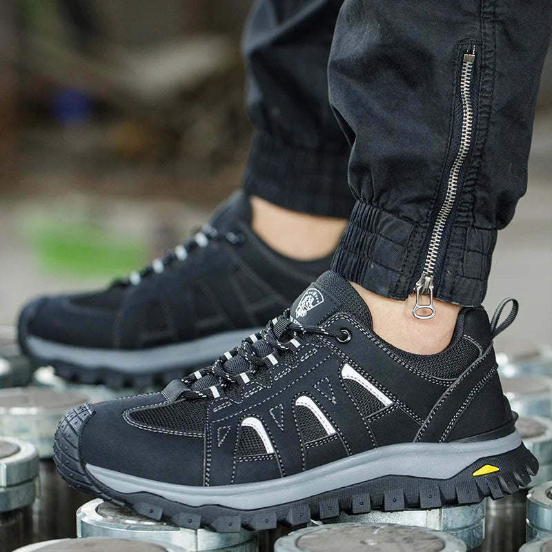 Tenis de segurança SolidPro anti-impacto antiderrapante resistente a desgaste e a furos