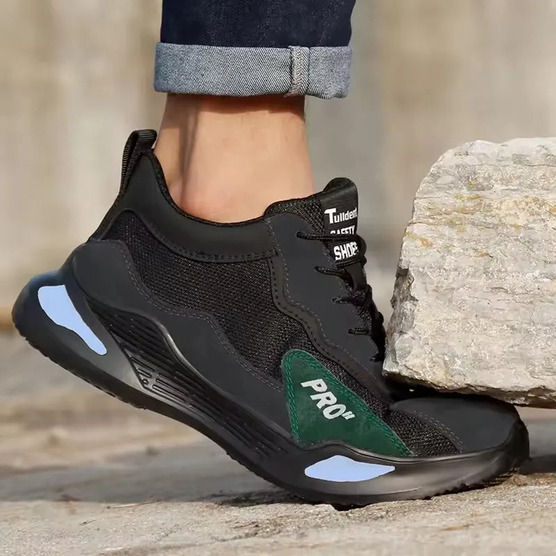 Tenis de segurança Robust-Pro anti-impacto antiderrapante resistente a desgaste e a furos